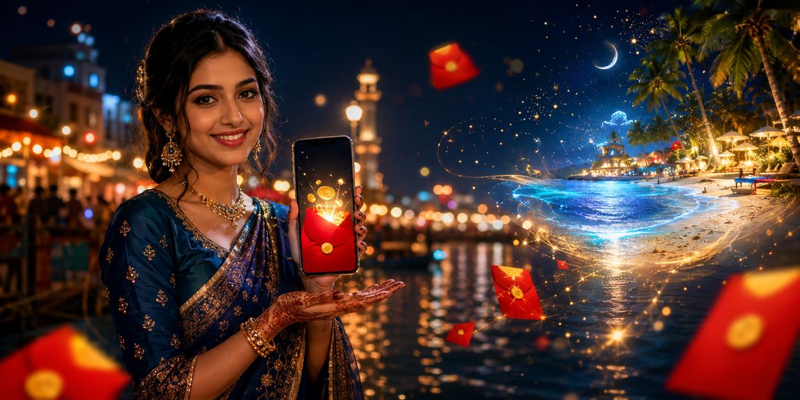 কুমিল্লার লাল রংয়ের বোনাস এনভেলপ দিয়ে সাজানো